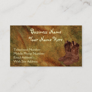 Carte De Visite Faux Agé Cuir style Wrangler X