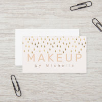 Faux Foil Gold Pluie gouttes maquillage Artiste