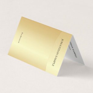 Carte De Visite Faux Gold Professional Moderne Modèle élégant