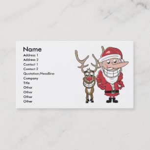 Carte De Visite Faux Père Noël