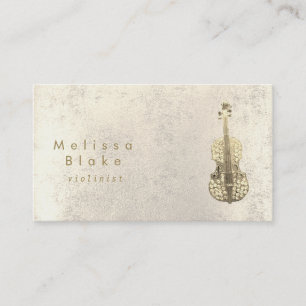 Carte De Visite faux strass violoniste