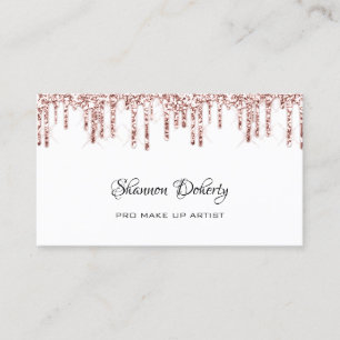 Carte De Visite FB Insta Social Lash Rose Gold Drives Blanc