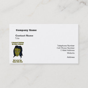Carte De Visite Femme Alien du mal vert du même côté maintenant