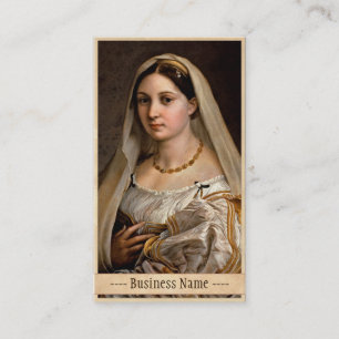 Carte De Visite Femme avec Raphael Santi de Donna Velata de La de