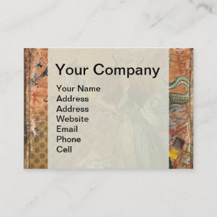 Carte De Visite Femme Capricorne Chèvre Fantaisie Amusant