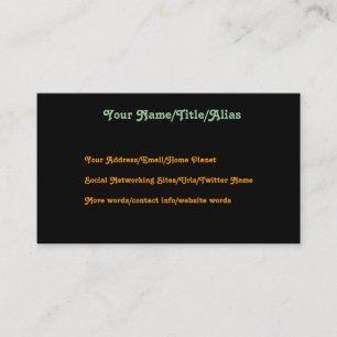 Carte De Visite Femme dans le rêve