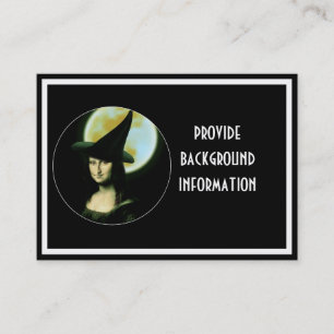 Carte De Visite Femme de cuisine Mona Lisa Halloween