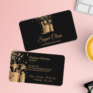 Carte De Visite Femme de ménage professionnelle nettoyage de maiso