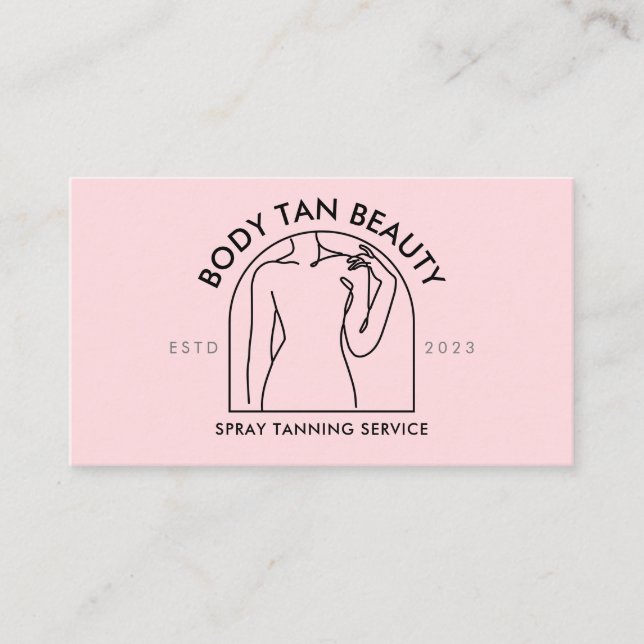 Carte De Visite Femme Touchant l'épaule Spa de fenêtre (Devant)