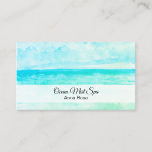 Carte De Visite *~* Femme Yoga Ocean Beach Méditation Mindfulness
