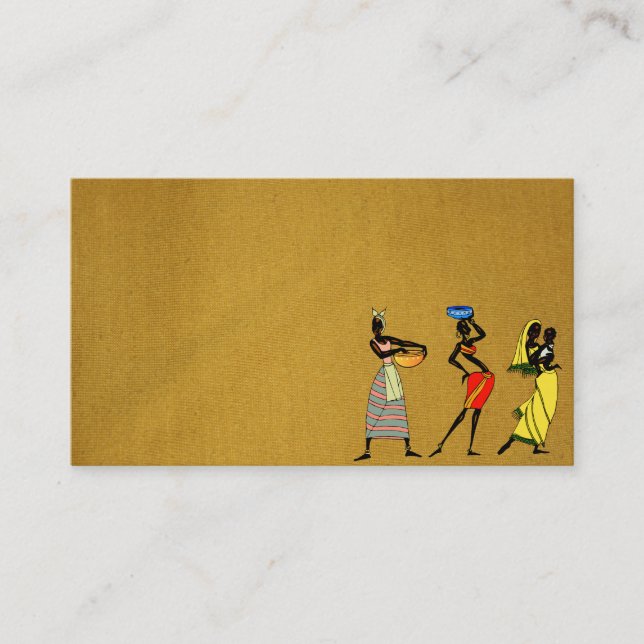 Carte De Visite Femmes d'Afrique (Devant)