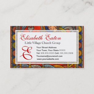 Carte De Visite Fenêtre en verre teinté de cathédrale de Chartr