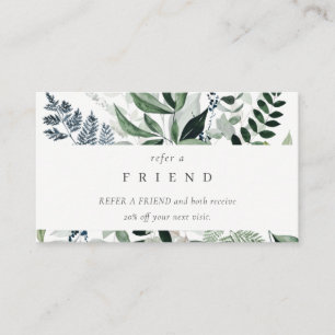 Carte De Visite Ferme à feuillage tropical vert aiguiser un ami