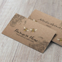 Ferme d'abeilles de miel Vintage Floral Rustique K