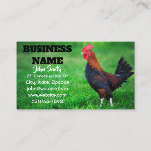 Carte De Visite Ferme de poulet de coq