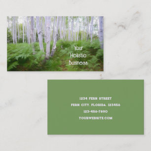 Carte De Visite Ferme des bois Forêt verte Birers Arbres Holistiqu