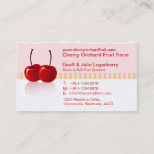 Carte De Visite Ferme fruitière douce / entreprise de producteurs 