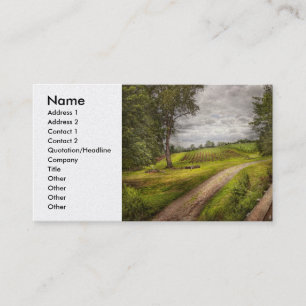 Carte De Visite Ferme - Paysage - Cultures de Jersey