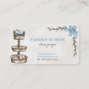 Carte De Visite Ferme Retro Vintage Trouve Trésors
