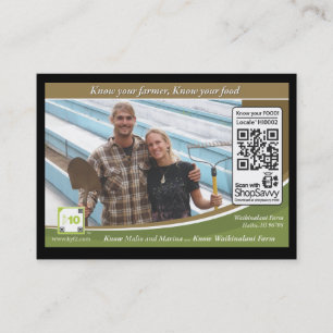 Carte De Visite Ferme Shelftalker décelable de Waikinalani