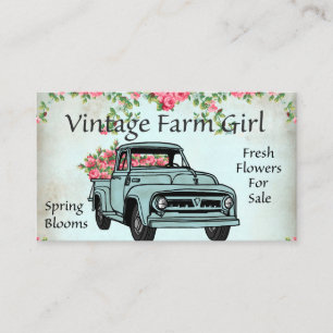 Carte De Visite Ferme vintage ajouter du texte