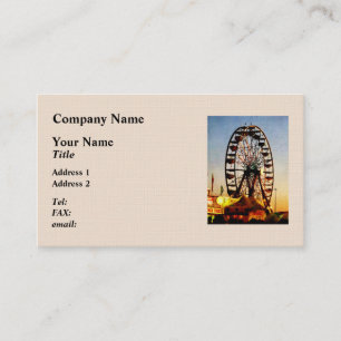 Carte De Visite Ferris Wheel at Night