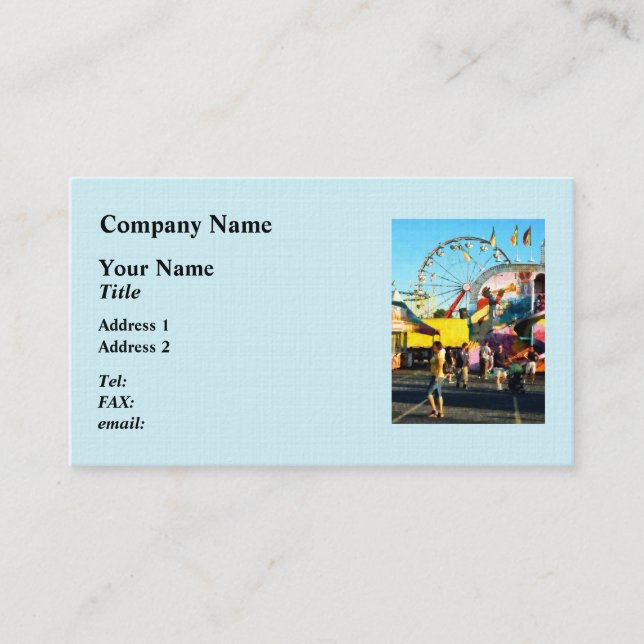 Carte De Visite Ferris Wheel in Distance (Devant)