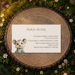 Carte De Visite Fête de naissance de l'opossum forestier • Livres