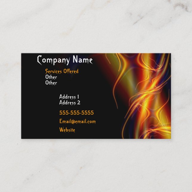 CARTE DE VISITE FEU FLAMBOYANT 2 (Devant)