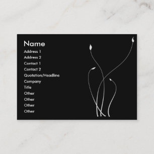Carte De Visite Feuillage   mono