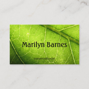Carte De Visite Feuille