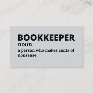 Carte De Visite Feuille de calcul King - Drôle Bookkeeper Signific