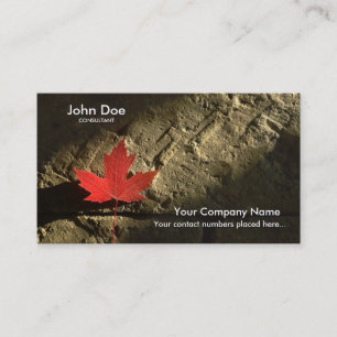 Carte De Visite Feuille d'érable du Canada