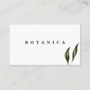 Carte De Visite Feuille tropical moderne