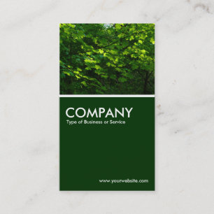 Carte De Visite Feuille - vert-foncé