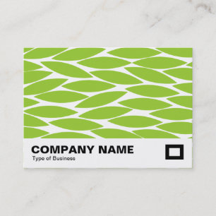 Carte De Visite Feuilles Abstraits - Martian Green