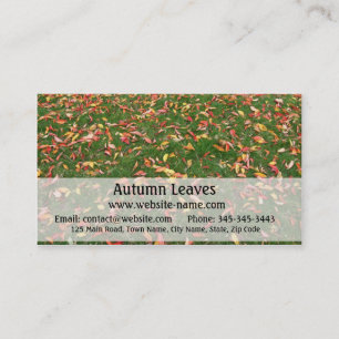 Carte de visite Feuilles d'automne