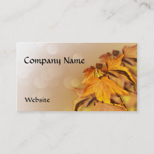 Carte de visite Feuilles d'automne