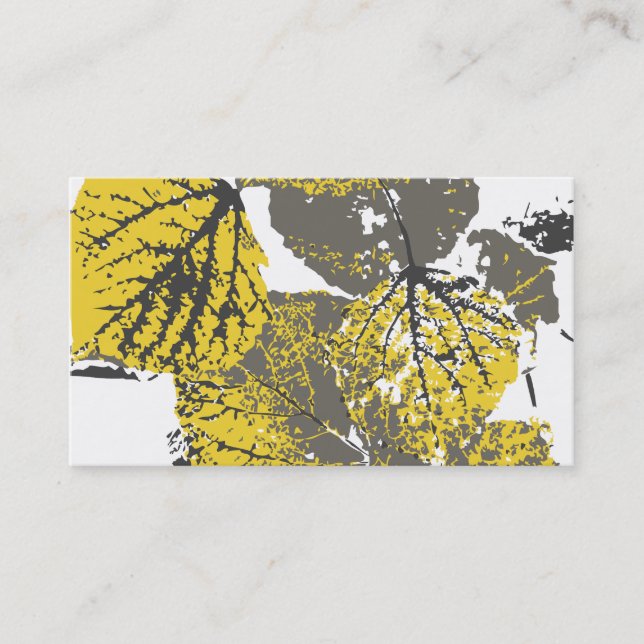 Carte De Visite feuilles de tremble (Devant)