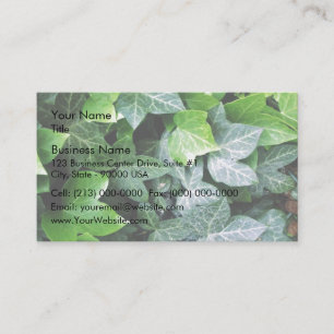 Carte De Visite Feuilles inactifs