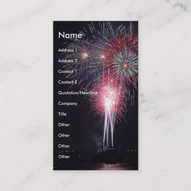 Carte De Visite Feux (Devant)