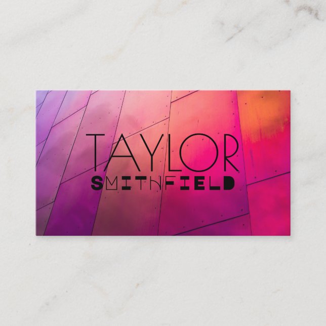 Carte De Visite Feux LED COULEUR (Devant)