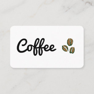 Carte De Visite Fèves de café