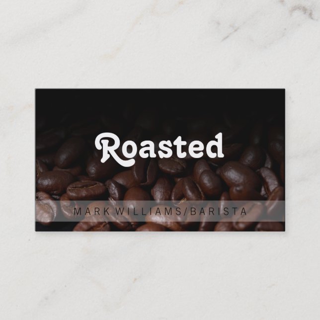 Carte De Visite Fèves de café / Barista (Devant)