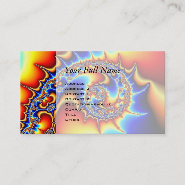 Carte De Visite Fibonaccispikeral (Devant)