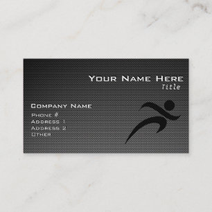 Carte De Visite Fibres Carbone Faux ; Exécution
