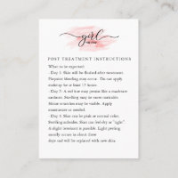 Fiche d'instructions pour les soins postérieurs au