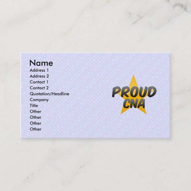 Carte De Visite Fier Cna (Devant)