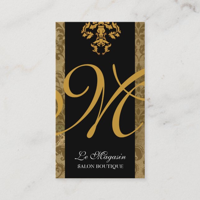 Carte De Visite Fièvre de l'or de monogramme de 311 Marley (Devant)