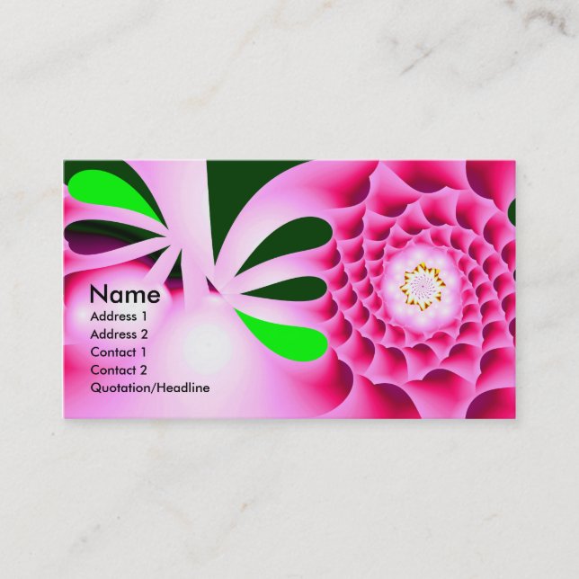 Carte De Visite Fièvre printanière colorée Abstraite (Devant)